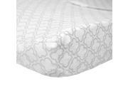 Carters Changing Pad Cover In Grey Trellis Print