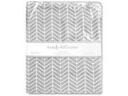 Wendy Bellissimo Grey Herringbone Changing Pad Cover