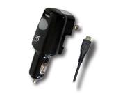 Symtek 2 in 1 USB Car and Wall Charger with USB Micro Cable