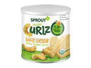 Sprout Organic Curlz White Cheddar Baked Toddler Snacks 1.48 Ounce