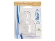 Dr. Brown s BPA Free Wide Nipples 2 Pack Level 3