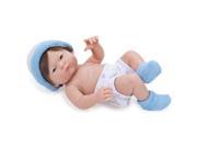 9.5 inch Mini La Newborn Baby Doll Blue Booties