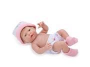 9.5 inch Mini La Newborn Baby Doll Light Pink Booties