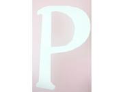 9 White Paintable Hanging Letter P