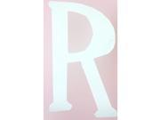 9 White Paintable Hanging Letter R