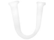 9 White Paintable Hanging Letter U