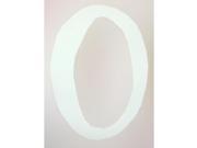9 White Paintable Hanging Letter O
