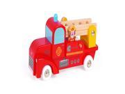 Janod Story Firemen Truck with 2 Firefighters