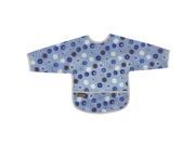 Kushies Baby Boys Blue Crazy Circles 2 Clean Bib with Sleeves 12 24 Months