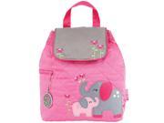 Stephen Joseph Elephant Pink Love Quilted 12 inch Backpack