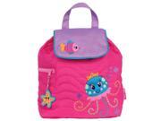Stephen Joseph Jellyfish Pink Quilted 12 inch Backpack