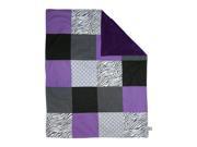 Trend Lab Grape Expectations Multi Patched Receiving Blanket