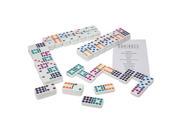 Ideal Double 9 Color Dot Dominoes in Tin