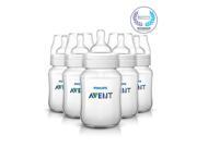 Avent 9 Ounce 5 Pack Anti Colic Baby Bottle Clear
