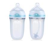 Nuby BPA Free 2 Pack 8 Ounce 360 Comfort Silicone Bottle