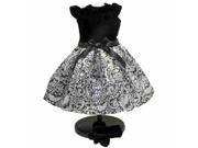 The Queen s Treasures Black and Silver Dress with Gloves Outfit for 18 Doll