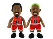 Bleacher Creature NBA Chicago Bulls Dynamic Duo 10 Stuffed Pippen Rodman