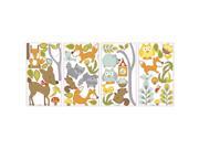Roommate Woodland Fox Friends Peel and Stick Wall Decals