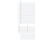 Notebook Paper Dry Erase Peel and Stick Giant Wall Decals