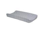 Trend Lab Gray White Circle Print Changing Pad Cover