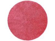 St. Croix Trading Company Chenille Shag 5 x 5 foot Round Area Rug Pink