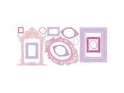 Pink Purple Frames Peel Stick Giant Wall Decals