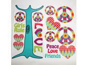 One Grace Place Terrific Tie Dye Wall Decals