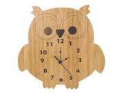 Trend Lab Owl Shaped Bamboo Wall Clock
