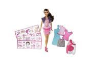 Barbie Iron On Style Feature Doll