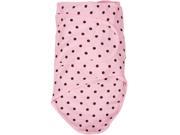 Miracle Blanket Pink with Chocolate Polka Dots Newborn