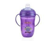 Nuby 9 Ounce 360 degree Two Handle Comfort Cup Purple