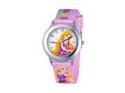 Disney Rapunzel Stainless Steel Watch with Graphic Print Strap