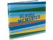 School Memories Postbound Album Blue Green