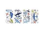 RoomMates Zutano Aviation Peel and Stick Wall Decals