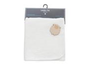 Lambs Ivy Signature Mix Match Stroller Blanket Winter White