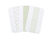 Trend Lab Sea Foam 3 Pack Jumbo Burp Cloth Set