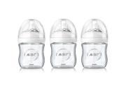 Avent Natural 4 Ounce 3 Pack Glass Bottle