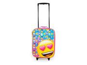 Emoji Fashion Accessory Bazaar All Over Print Pilot Case with Rolling Wheels