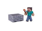 Minecraft Series 3 Action Figure Steve with Minecart