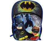 LEGO DC Comics Batman Graphic Design Backpack with Side Mesh Pockets