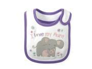 Koala Baby Girls Purple I Love My Aunt Bib