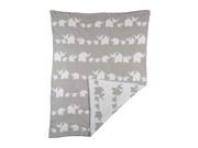Living Textiles Baby Elephant Parade Knitted Blanket