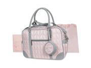 Wendy Bellissimo Quilted Duffle Diaper Bag Pink