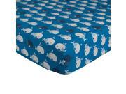Lolli Living Mod Blue Whale Fitted Sheet