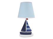 Lambs Ivy Regatta Navy Blue Nautical Lamp with Shade and Bulb