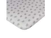 Living Textiles Baby Sketched Hearts Changing Pad Cover