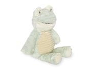 Toys R Us Animal Alley 10 inch Terry Belly Stuffed Frog Green White