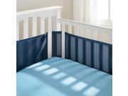 BreathableBaby Classic Breathable Mesh Crib Liner Navy