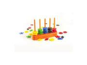 Miniland Educational Abacolor Shapes Stacking Toy 50 Piece