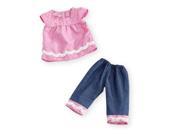 You Me Playtime Outfit for 12 14 Inch Doll Smock Top Set